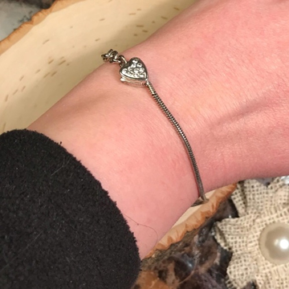 Heart bracelet silver Brighton jewelry